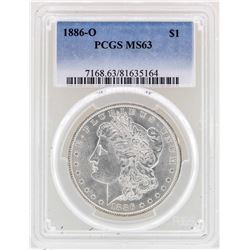 1886-O $1 Morgan Silver Dollar Coin PCGS MS63