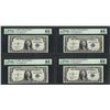 Image 1 : Lot of (4) Consecutive 1935C $1 Silver Certificate Notes PMG Choice Uncirculated