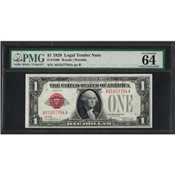 1928 $1 Legal Tender Note Fr.1500 PMG Choice Uncirculated 64EPQ