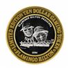 Image 1 : .999 Silver Flamingo Reno Nevada $10 Casino Limited Edition Gaming Token