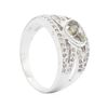 Image 3 : 14KT White Gold 0.50 ctw Floating Diamond Ring