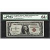 Image 1 : 1935A $1 Hawaii Silver Certificate WWII Emergency Note PMG Choice Uncirculated 6