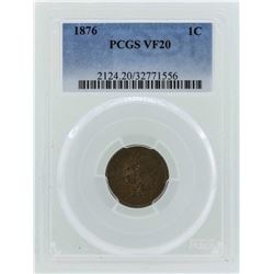 1876 Indian Head Cent Coin PCGS VF20