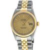 Image 2 : Rolex Men's Two Tone 14K Champagne Index 36MM Datejust Wristwatch