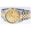 Image 4 : Rolex Men's Two Tone 14K Champagne Index 36MM Datejust Wristwatch