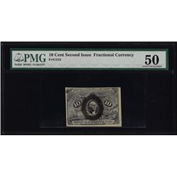 March 3, 1863 Second Issue 10 Cent Fractional Currency Note PMG About Uncirculat