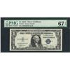 Image 1 : 1935C $1 Silver Certificate Note Fr.1612 PMG Superb Gem Uncirculated 67EPQ