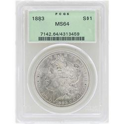 1883 $1 Morgan Silver Dollar Coin PCGS MS64