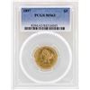 Image 1 : 1897 $5 Liberty Head Half Eagle Gold Coin PCGS MS63