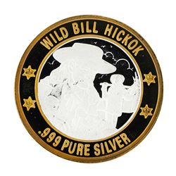 .999 Silver Lawmen Series Wild Bill Hickok $10 Limited Edition Casino Gaming Tok