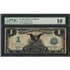 Image 1 : 1899 $1 Black Eagle Silver Certificate Note Fr.235 PMG Very Good 10