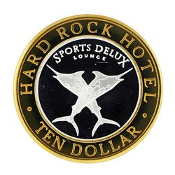 .999 Silver Hard Rock Hotel Las Vegas, Nevada $10 Casino Limted Edition Gaming T