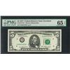 Image 1 : 1977 $5 Federal Reserve STAR Note Fr.1974-D* PMG Gem Uncirculated 65EPQ