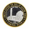 Image 1 : .999 Silver Flamingo Las Vegas Nevada $10 Casino Limited Edition Gaming Token