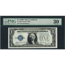 1928B $1 Funnyback Silver Certificate Note Fr.1602 PMG Very Fine 30