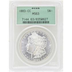 1883-CC $1 Morgan Silver Dollar Coin PCGS MS63