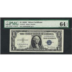 1935C $1 Silver Certificate Note Fr.1612 PMG Choice Uncirculated 64EPQ