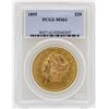 Image 1 : 1895 $20 Liberty Head Double Eagle Gold Coin PCGS MS61