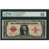 Image 1 : 1923 $1 Legal Tender Note Fr.40 PMG Fine 15