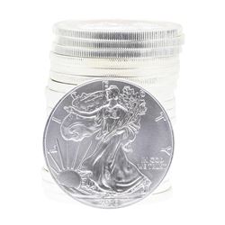 Roll of (20) 2016 $1 American Silver Eagle Brilliant Uncirculated Coins