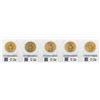 Image 2 : Lot of (5) 1898-S $20 Liberty Head Double Eagle Gold Coins PCGS MS61