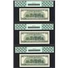 Image 2 : Lot of (3) Consecutive 2001 $100 Federal Reserve STAR Notes PCGS Gem New 66PPQ