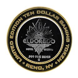 .999 Silver Eldorado Hotel & Casino $10 Casino Limited Edition Gaming Token