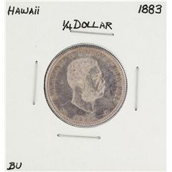 1883 Kingdom of Hawaii Quarter Coin