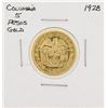 Image 1 : 1928 Columbia 5 Pesos Gold Coin