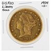 Image 1 : 1904-S $20 Liberty Head Double Eagle Gold Coin