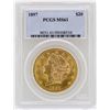 Image 1 : 1897 $20 Liberty Head Double Eagle Gold Coin PCGS MS61