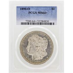 1890-O $1 Morgan Silver Dollar Coin PCGS MS64+