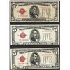 Image 1 : Lot of (3) 1928 $5 Legal Tender Notes
