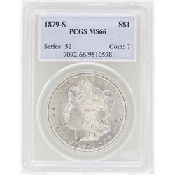 1879-S $1 Morgan Silver Dollar Coin PCGS MS66