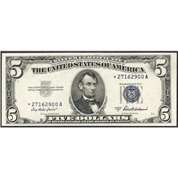 1953A $5 Silver Certificate STAR Note