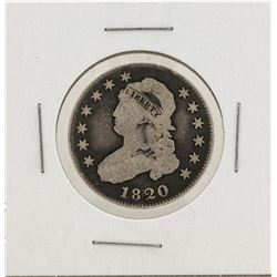 1820 Capped Bust Quarter Silver Coin