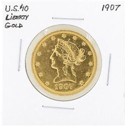 1907 $10 Liberty Head Eagle Gold Coin