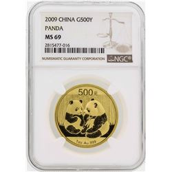 2009 China 500 Yuan Panda Gold Coin NGC MS69