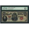 Image 1 : 1907 $5 Woodchopper Legal Tender Note Fr.88 PMG Fine 12