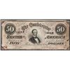 Image 1 : 1864 $50 Confederate States of America Note