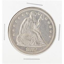 1872 $1 Seated Liberty Silver Dollar Coin