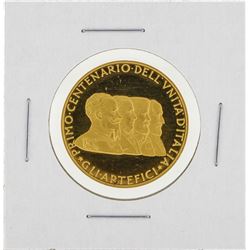 1961 Italy Primo Centenario Dell Vnita Gold Medal