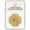 Image 1 : 1899 $20 Liberty Head Double Eagle Gold Coin NGC MS61