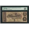 Image 1 : 1862 $5 Confederate State of America Note T-53 PMG Very Fine 25