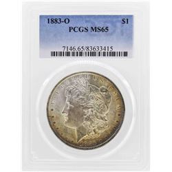 1883-O $1 Morgan Silver Dollar Coin PCGS MS65