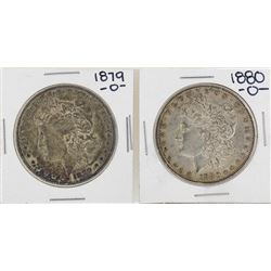 Lot of 1879-O & 1880-O $1 Morgan Silver Dollar Coins