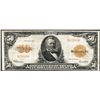 Image 1 : 1922 $50 Gold Certificate Note Mule