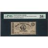 Image 1 : 1863 5 Cent State of North Carolina Obsolete Note PMG Choice About Uncirculated