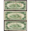 Image 2 : Lot of (3) 1953 $10 Silver Certificate Notes