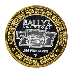 .999 Silver Bally's Las Vegas, Nevada $10 Casino Limited Edition Gaming Token